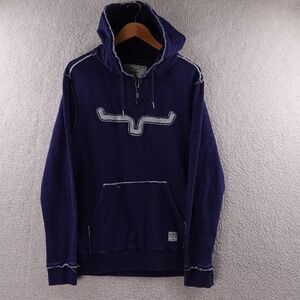 Kimes Ranch Hooded Sweatshirt Pullover Navy Blue Womens L Western Uncomplicated